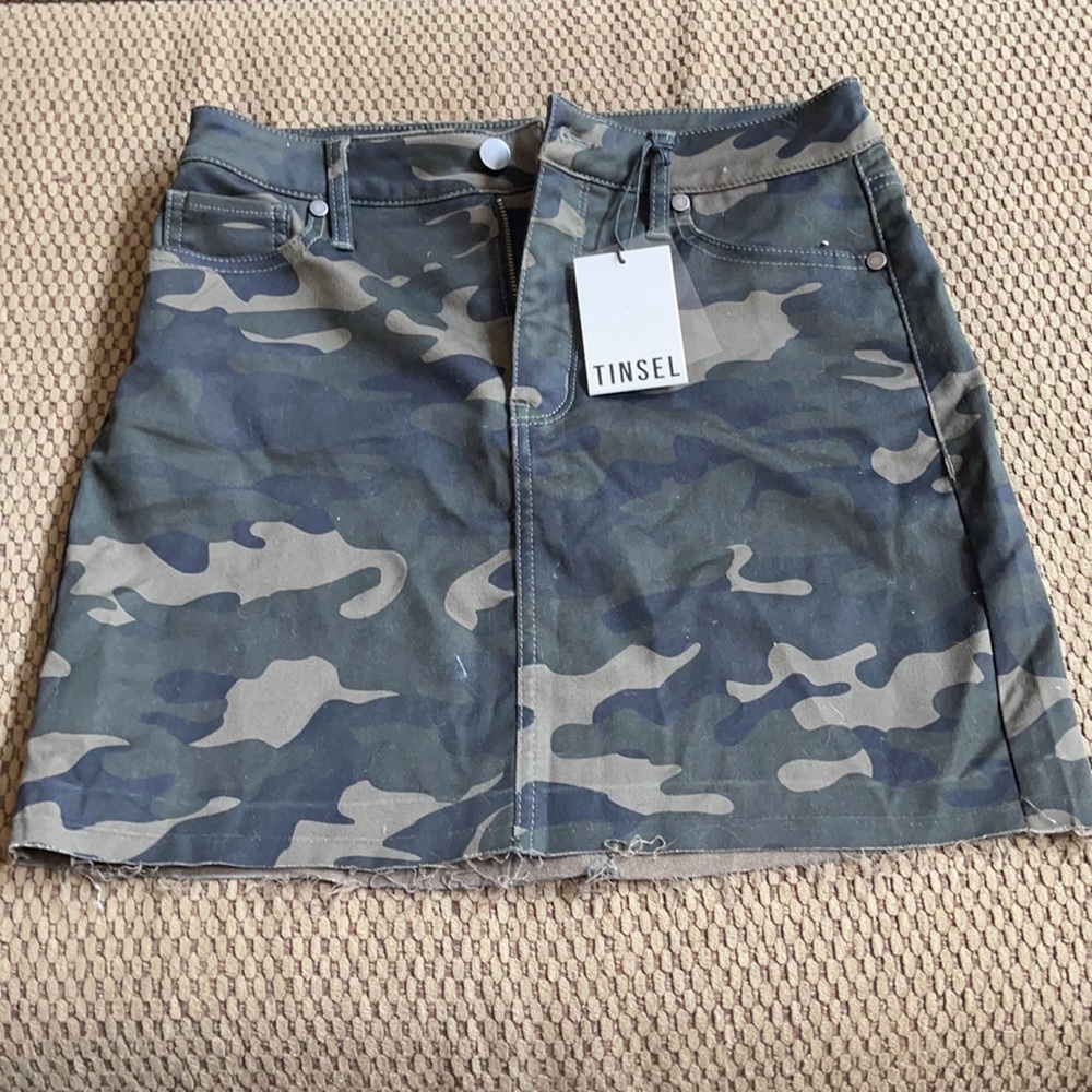 Tinsel Camouflage Skirt - Size 27 - NWT